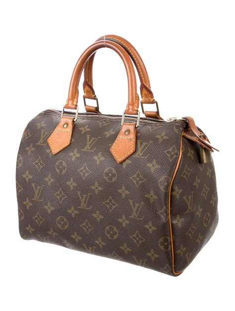 louis vuitton speedy 25 brown monogram|Louis Vuitton Monogram Speedy 25 Tote, Brown .